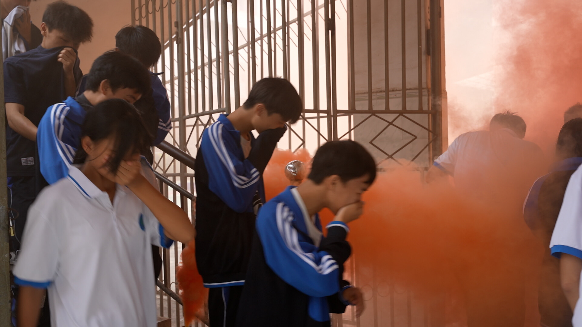 江永消防大队走进职业中学开展消防宣传及演练活动