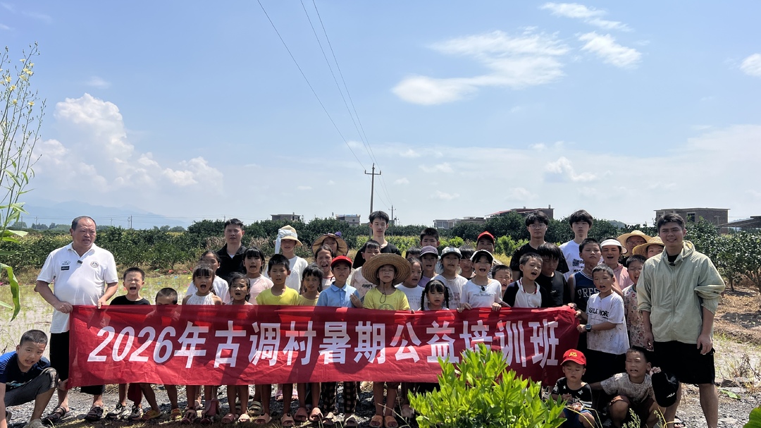 田间育新苗 劳动润童心  —古调村暑期公益培训班开展农耕插秧实践活动