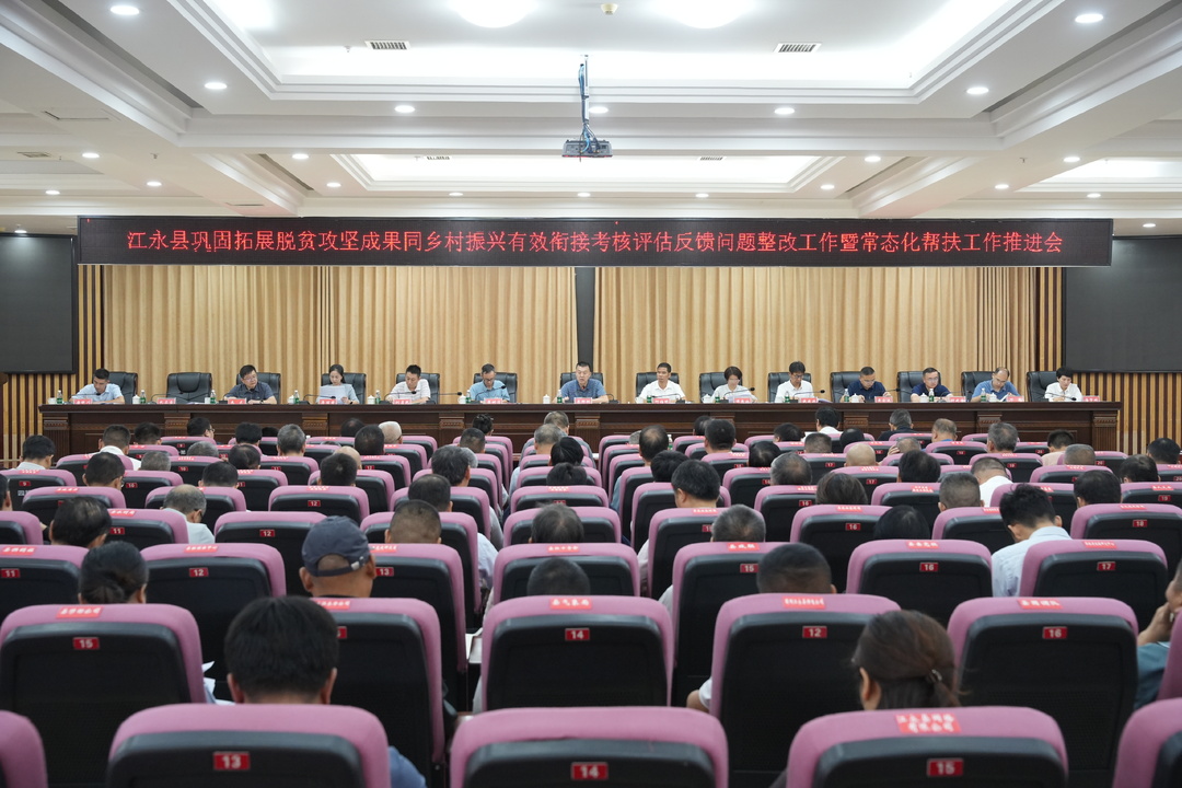 全县巩固拓展脱贫攻坚成果同乡村振兴有效衔接考核评估反馈问题整改工作暨常态化帮扶工作推进会议召开